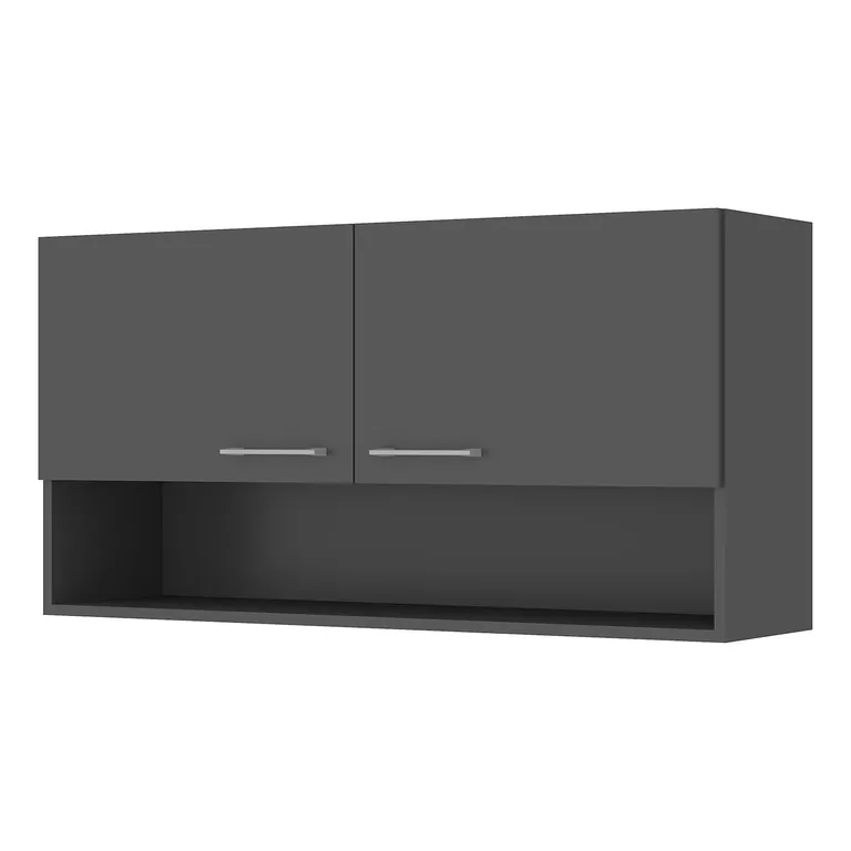 Mueble De Cocina Aéreo Evandro Grafito 105x27x53 cm