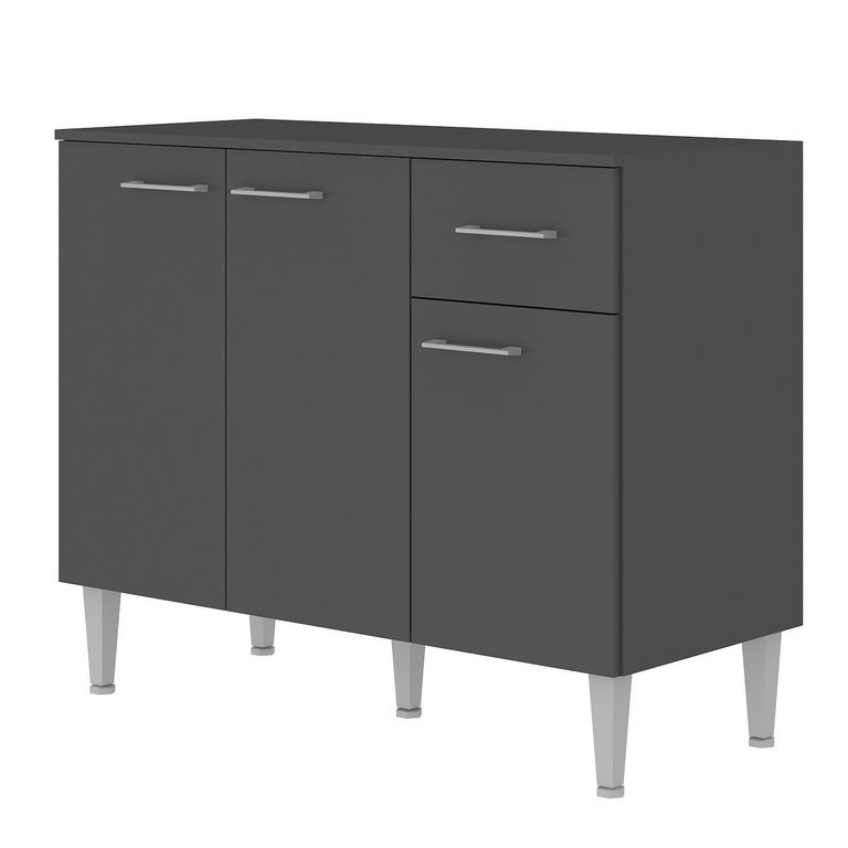 Mueble De Cocina Base Evandro Grafito 105x83x45 cm