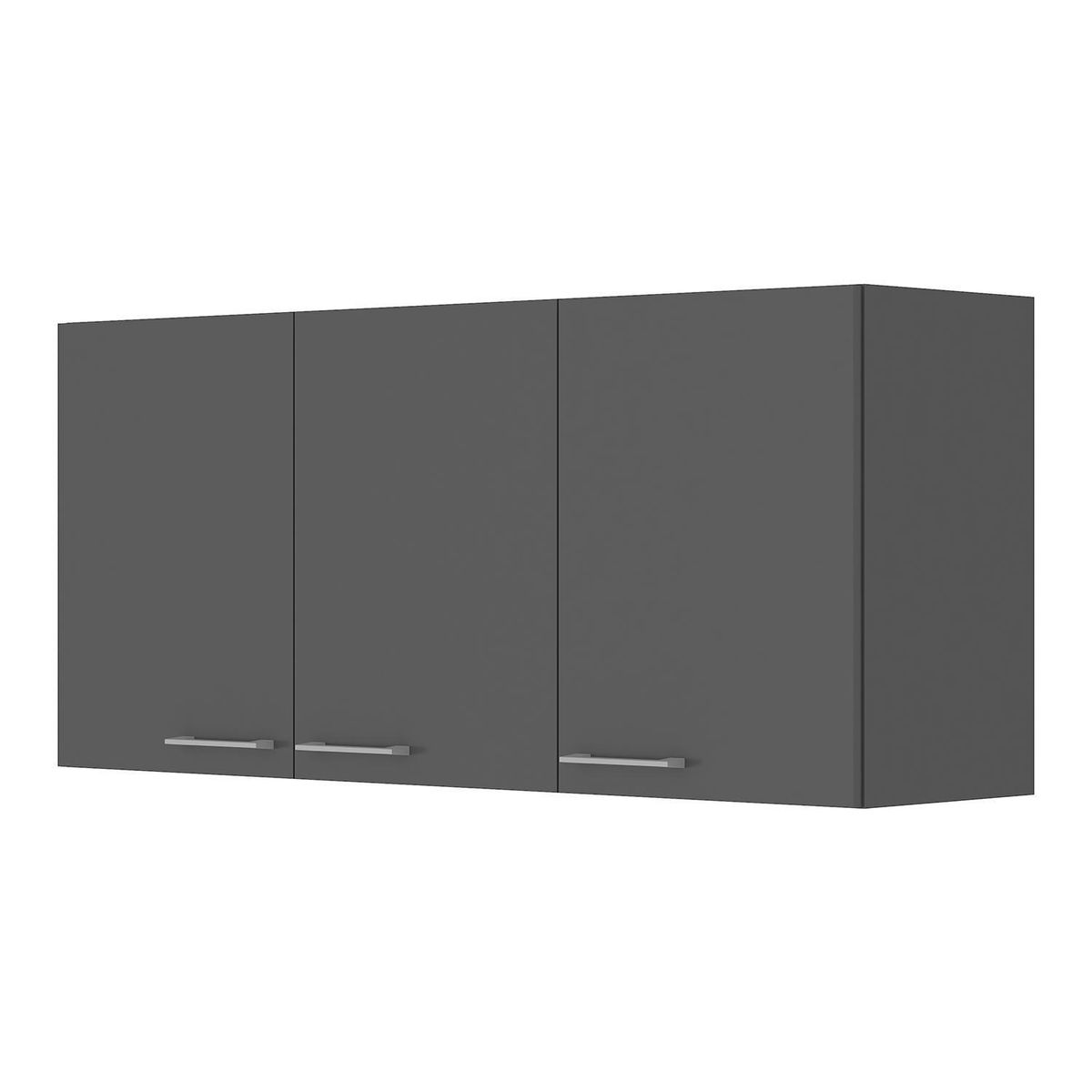 VEKKAHOME - Mueble Aéreo Opie Grafito 120x29x45 cm