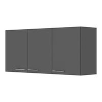 Mueble De Cocina Aéreo Opie Grafito 120x29x45 cm