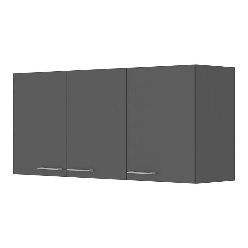 VEKKAHOME - Mueble Aéreo Opie Grafito 120x29x45 cm