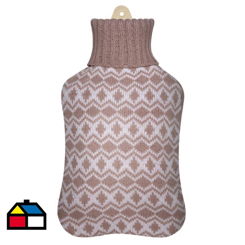 THERMICA - Guatero 2 litros con funda tejido beige