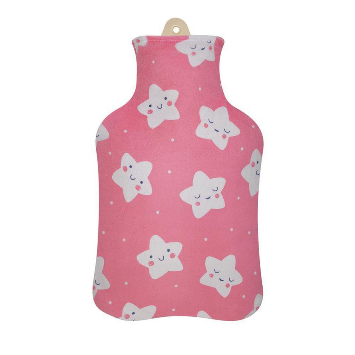 THERMICA - Guatero con funda 1 litro rosado estrellas