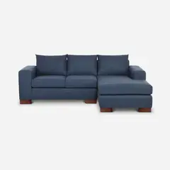 CIC - Sofá Seccional 5 cuerpos Praga 220x80x88 cm Azul petroleo