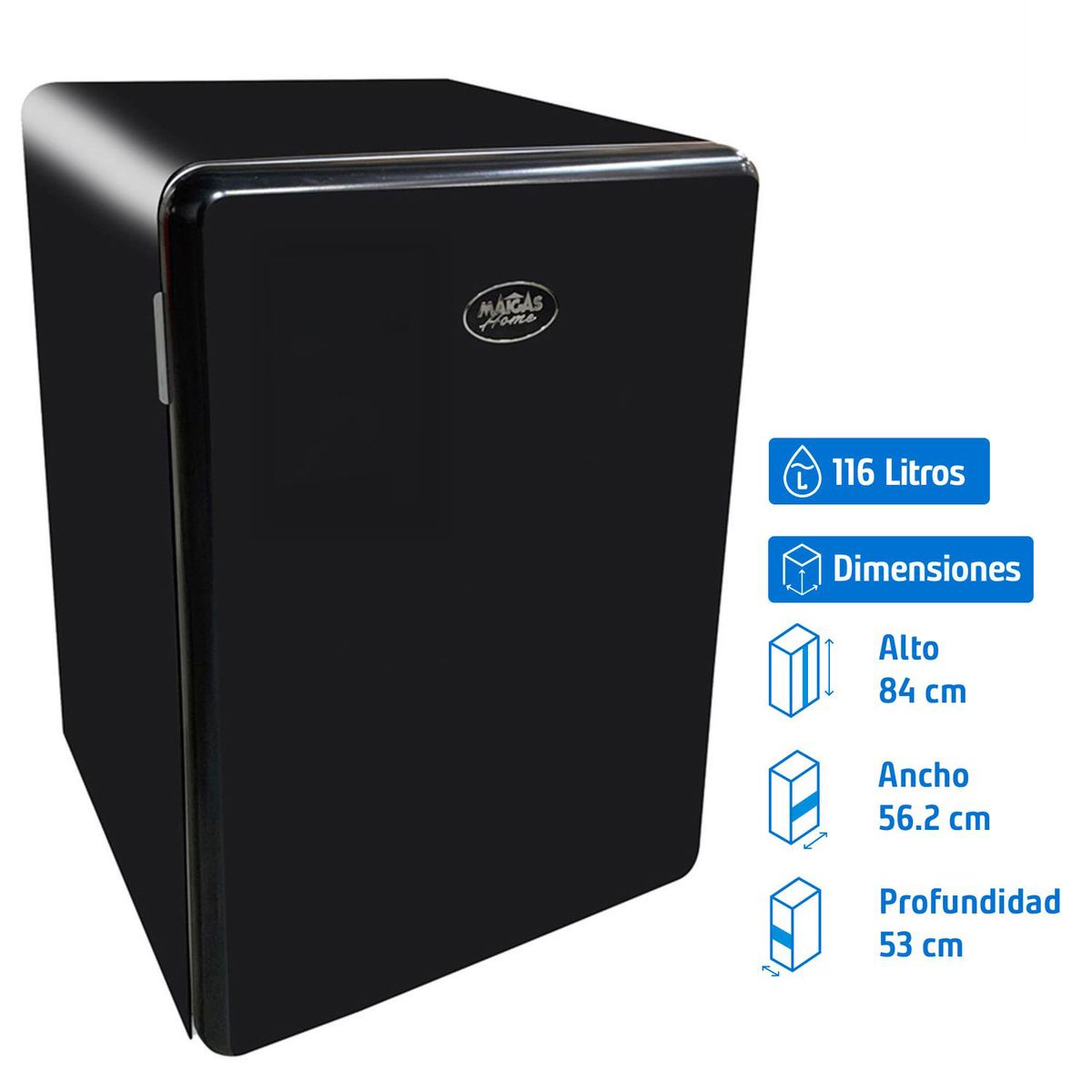 MAIGAS - Minibar 116 Litros Negro HS-148RN