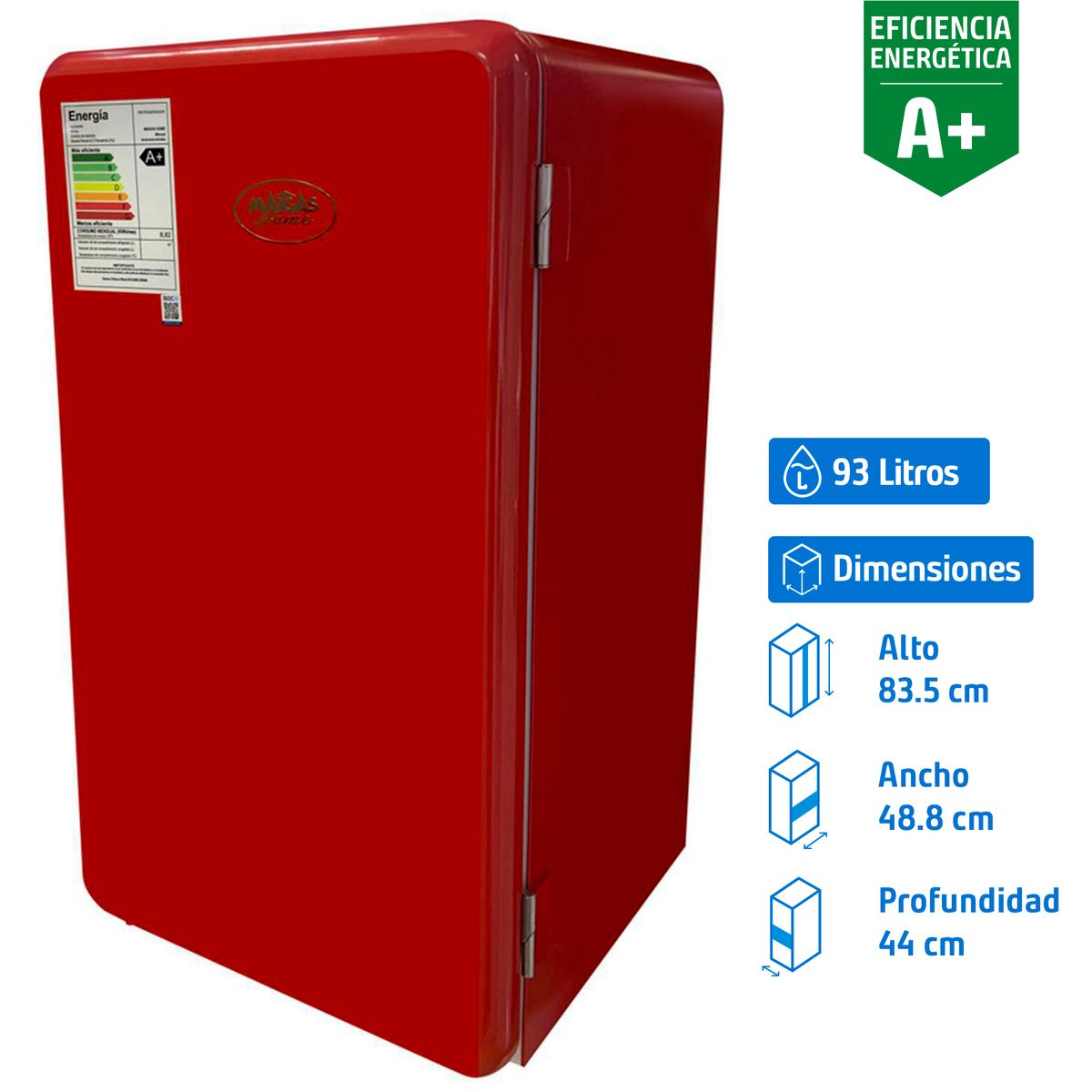 MAIGAS - Frigobar 93 Litros Rojo HS-121LR