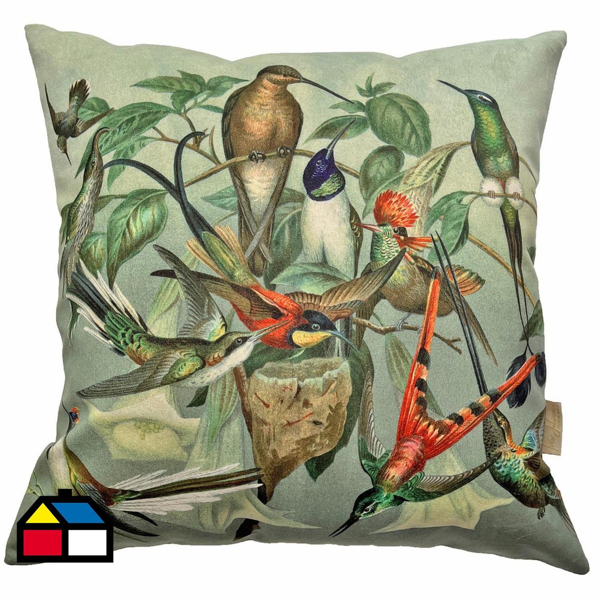 INES JOHNSON - Cojín bandada vintage 44x44 cm