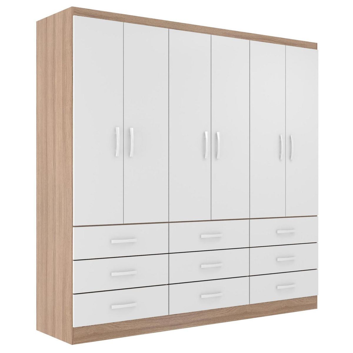 EXIT - Clóset 6 Puerta(s) 150x183x40 cm Blanco