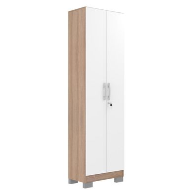 Closet multiuso 2 puertas 50x34x180 cm roble/blanco