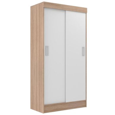 Closet 2 puertas correderas 90x40x183 cm roble/blanco