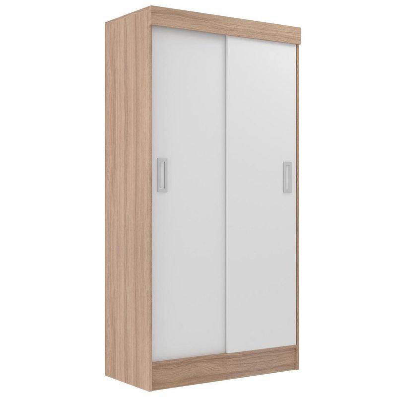 EXIT - Clóset 2 Puerta(s) 3 Repisa(s) 90xx46 cm Blanco/Roble