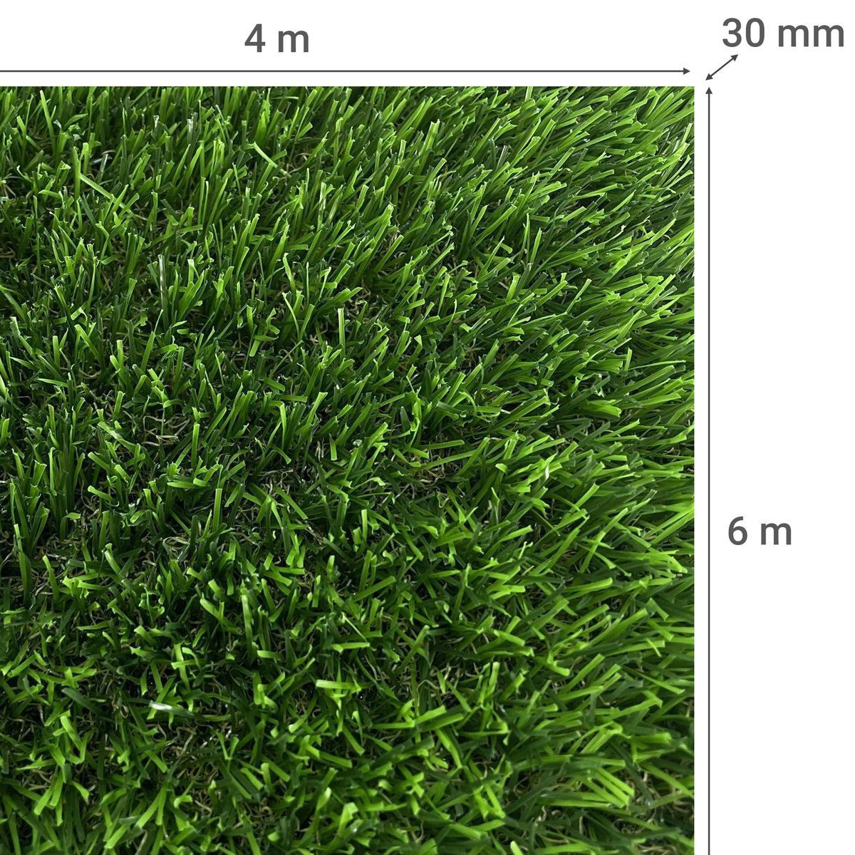 GEOTEX - Pasto Sintético 30 mm 4x6 metros