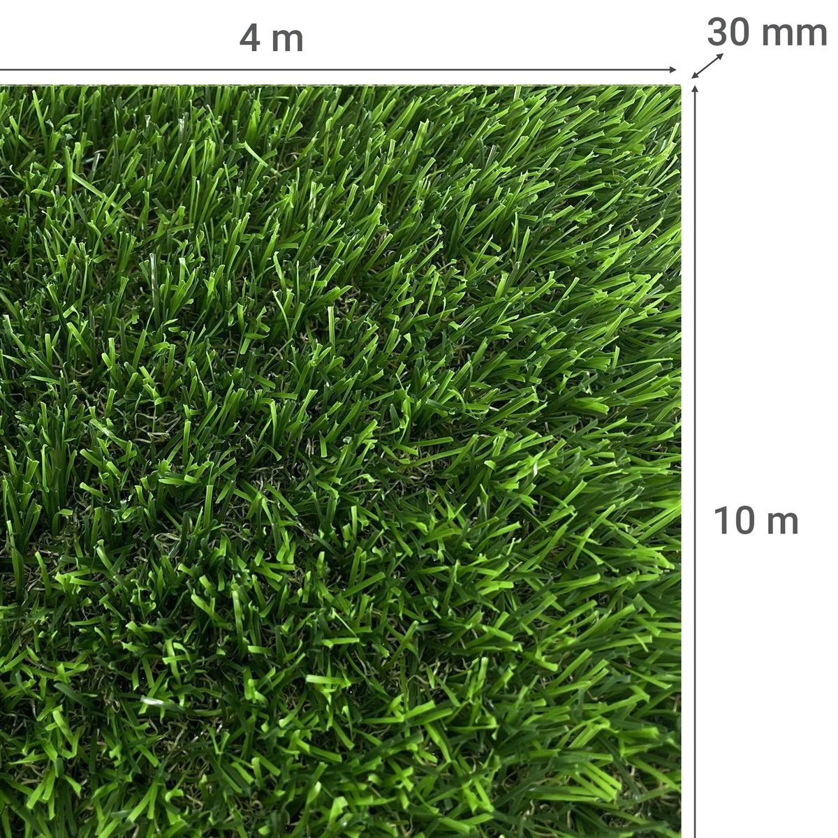 GEOTEX - Pasto Sintético 30 mm 4x10 metros