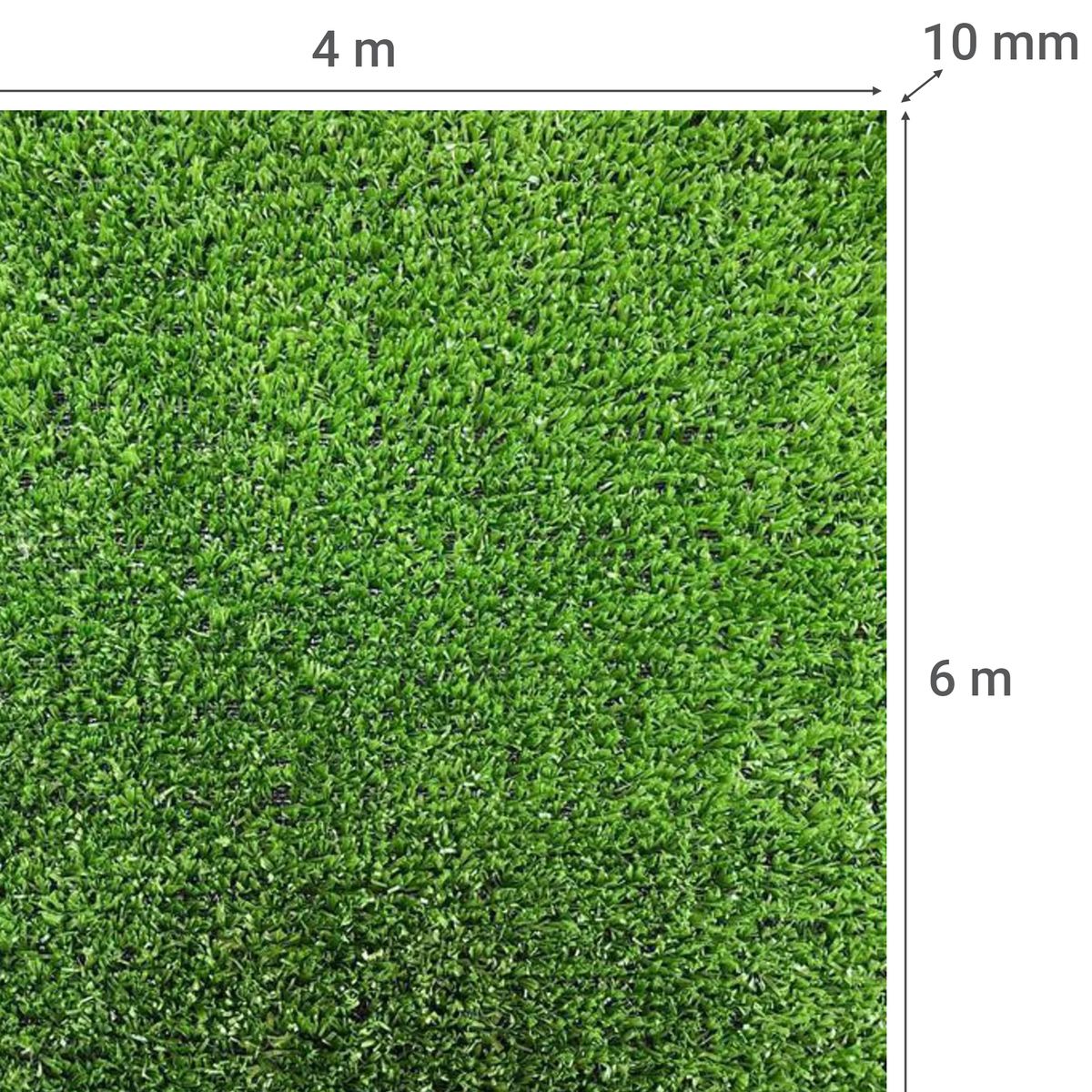 GEOTEX - Pasto Sintético 10 mm 4x6 metros