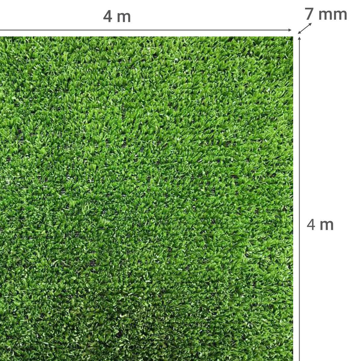 GEOTEX - Pasto Sintético 7 mm 4x4 metros