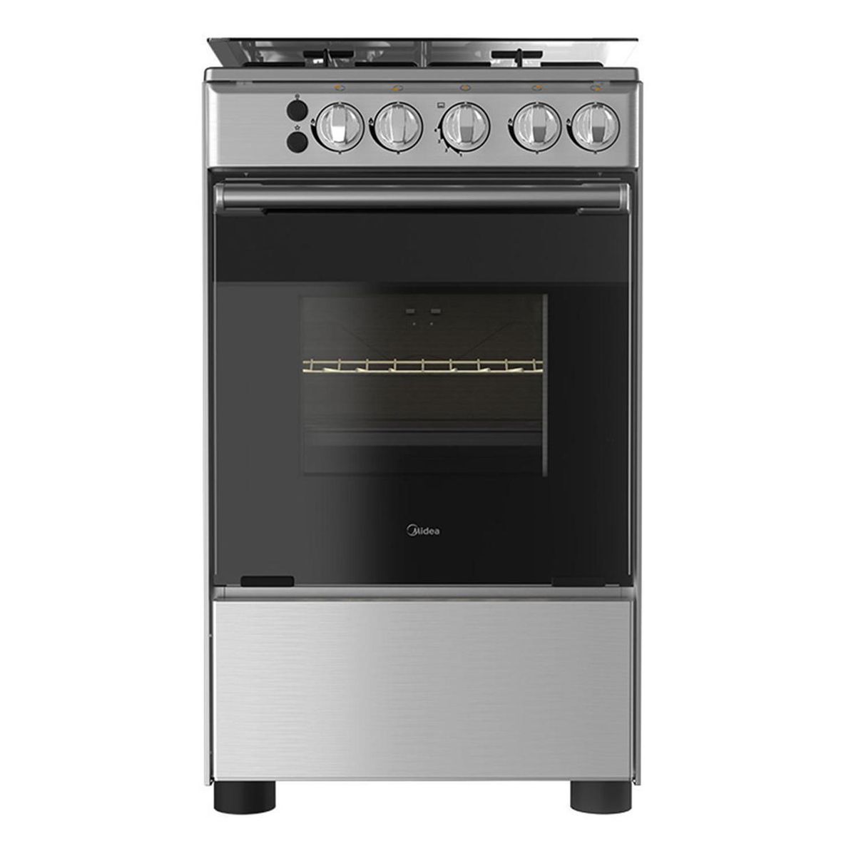 MIDEA - Cocina a Gas 4 Platos Inox MCG-4QSG20NS