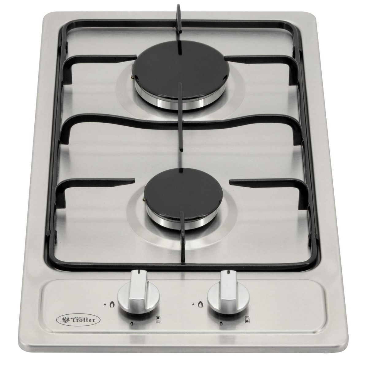 ALBIN TROTTER - Encimera Gas Natural 2 Platos Inox Breit