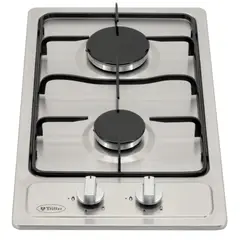 ALBIN TROTTER - Encimera Gas Natural 2 Platos Inox Breit