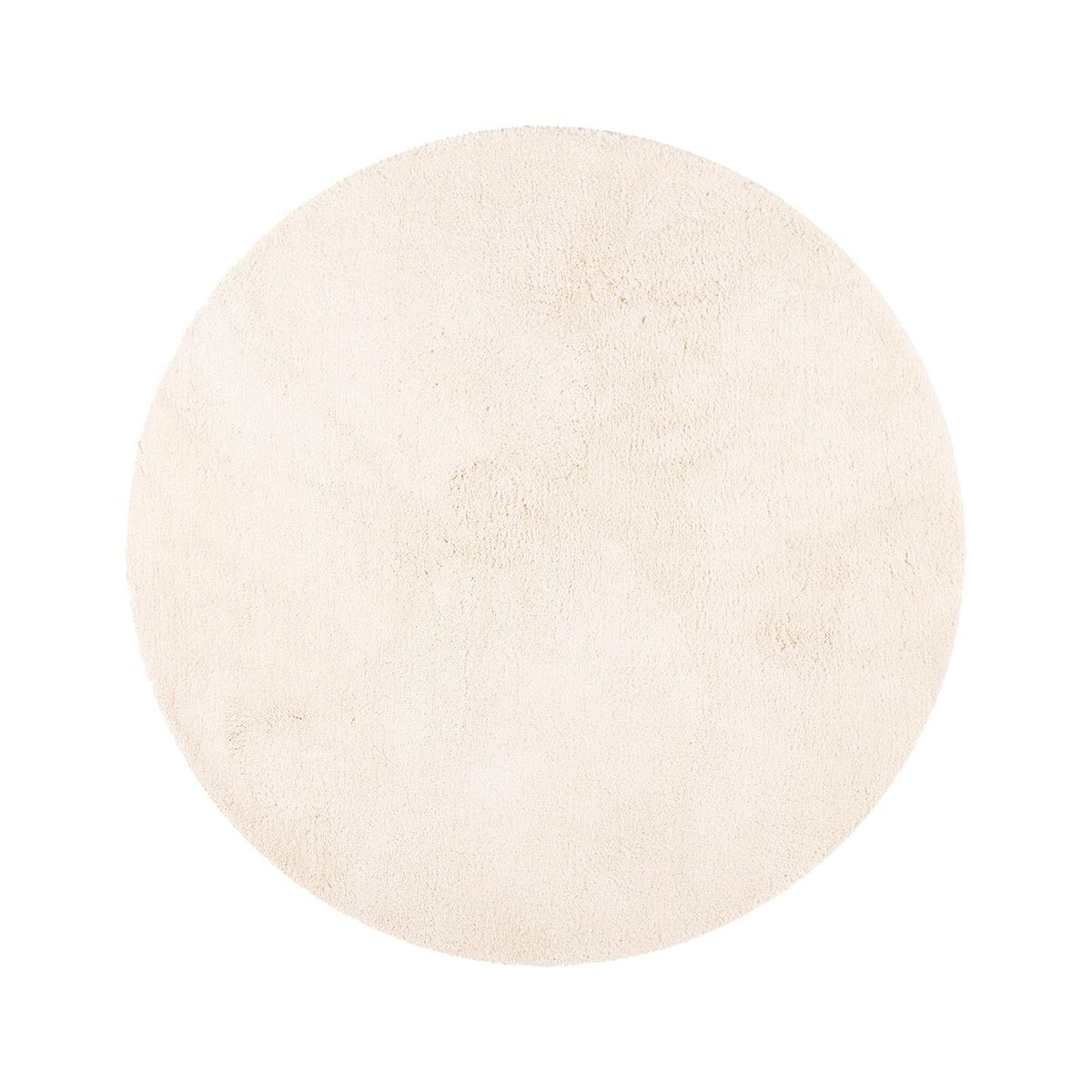 DIB - Alfombra Sherpa 160x160 cm Poliéster Blanco