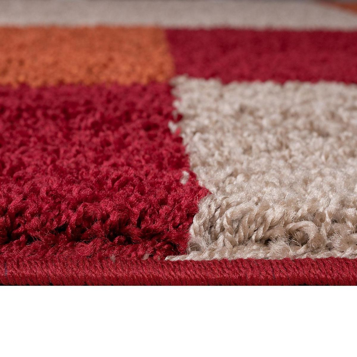 DIB - Alfombra touch 133x190 cm cm Az-2A rojo