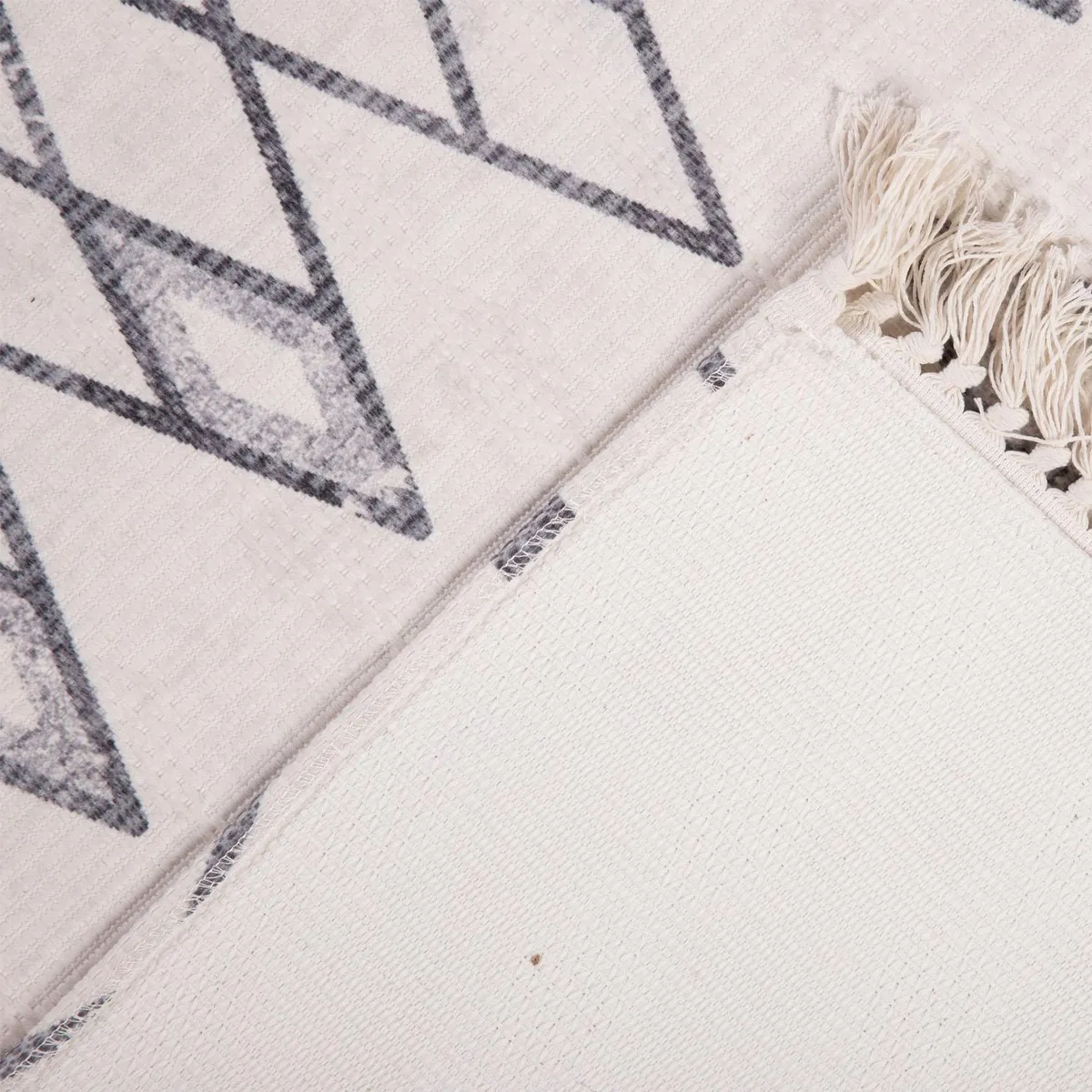 DIB - Alfombra Grande Kelim 200x300 cm Poliéster Crema