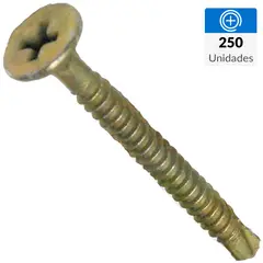 KNAUF - Tornillo Techo Cabeza Phillips Metal 2.5 cm 0.7 mm 250 Unidades