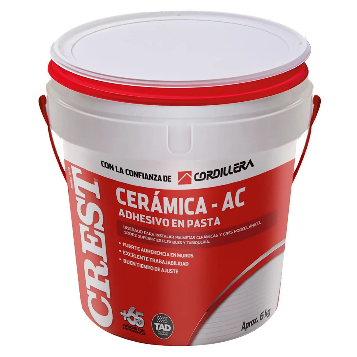 CREST - Adhesivo Cerámica Ac Muro Superficie Flexible 6 kg