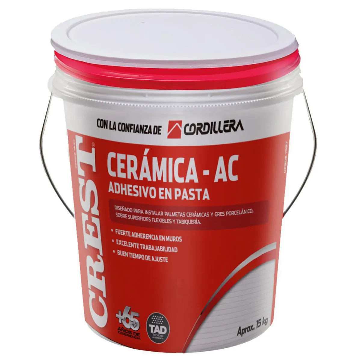 CREST - Adhesivo Cerámica Ac Muro Superficie Flexible 15 kg