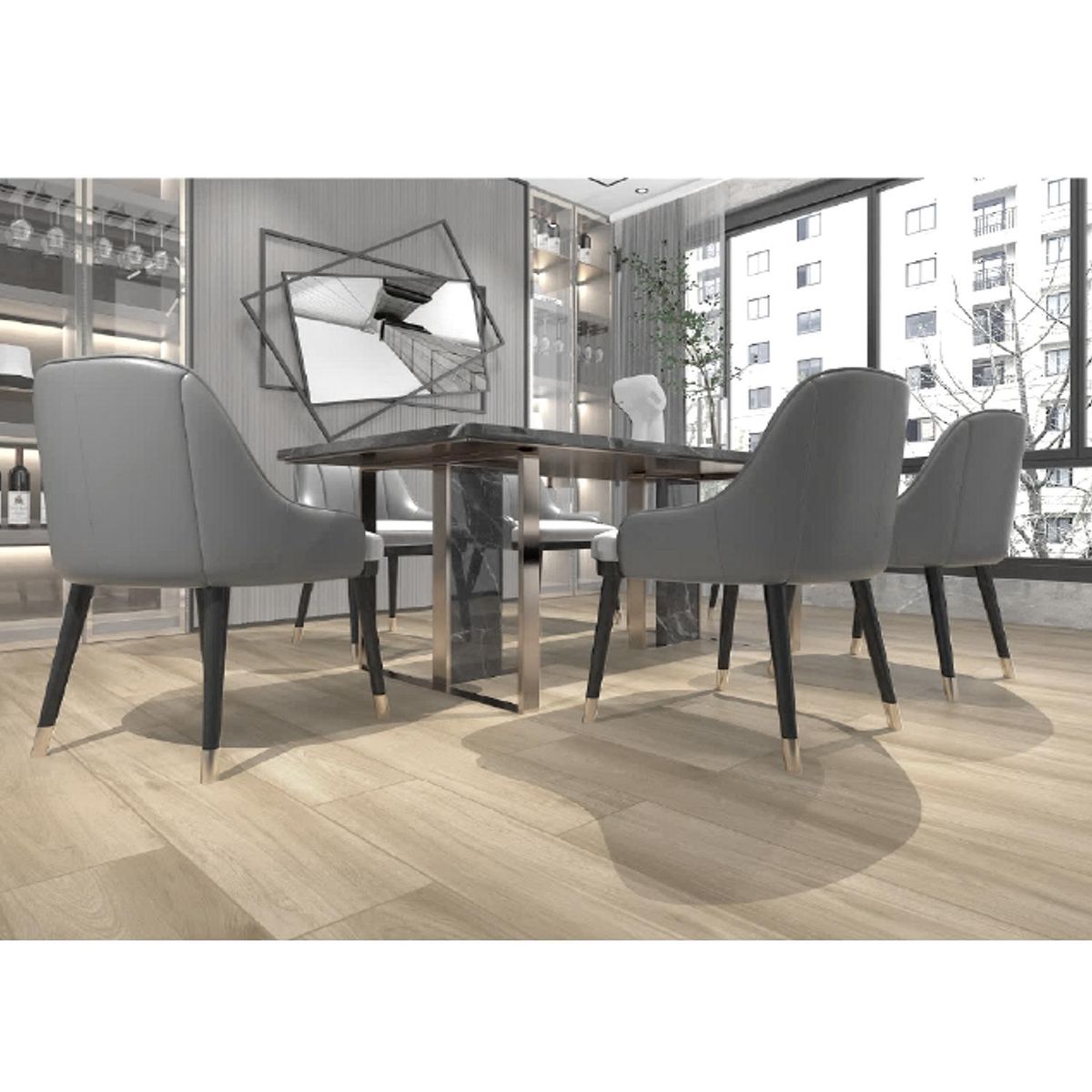 GEOTEX - Porcelanato 20x100 cm Beige Beige 1.2 m2