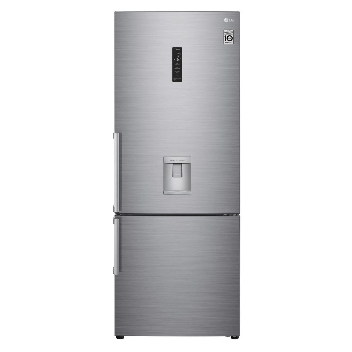 LG - Refrigerador Bottom Freezer No Frost 446 Litros Platinum Silver GB45SGP
