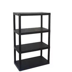 BE DESIGN - Estante Plástico 4 Nivel(es) 57x95x28 cm Negro