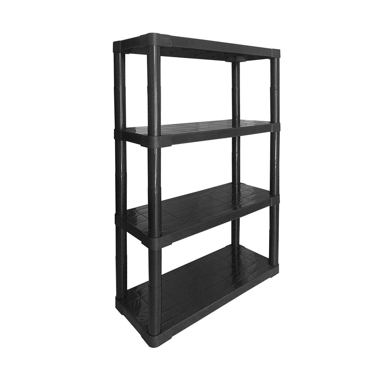 BE DESIGN - Estante Plástico 4 Nivel(es) 75x111x31 cm Negro