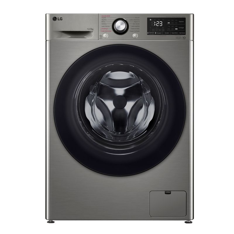LG - Lavadora Secadora 12/7 kg Platinum Silver WD12VVC5S6C