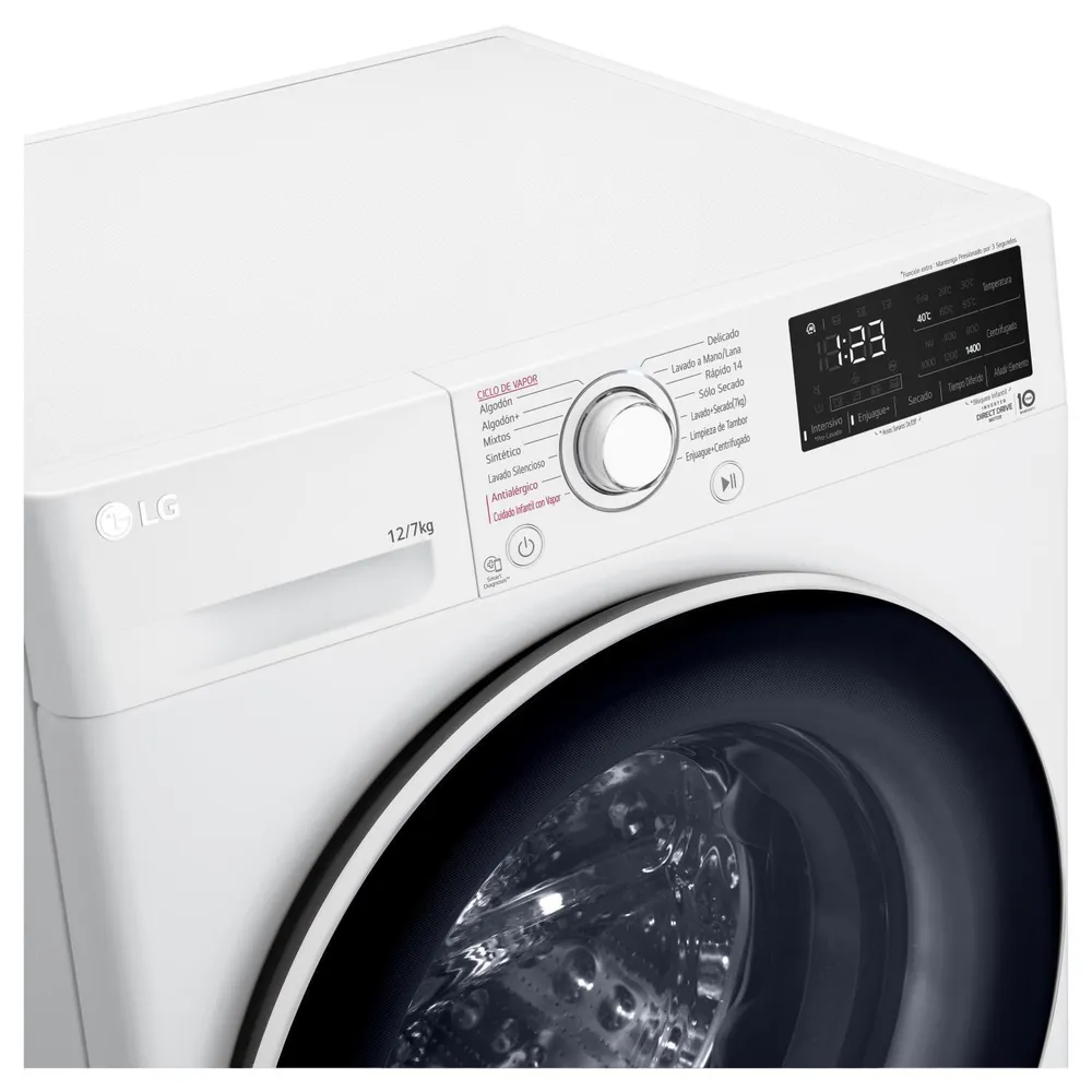 LG WD12WVC5S6 12/7 kg Blanco, foto 5