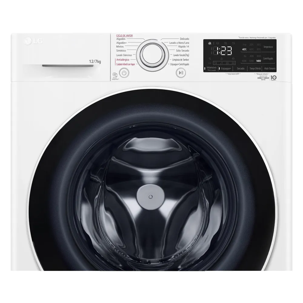 LG WD12WVC5S6 12/7 kg Blanco, foto 6