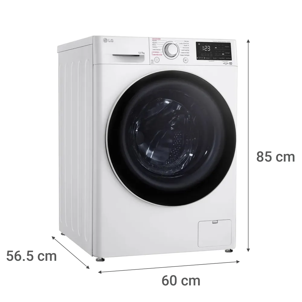 LG WD12WVC5S6 12/7 kg Blanco, foto 16