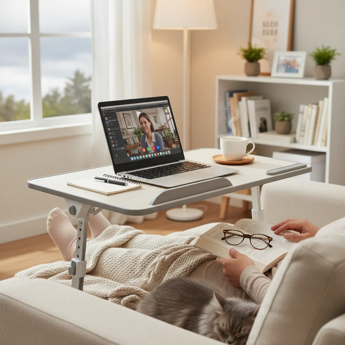 TORRE - Mesa ergonómica multipropósito con ventilador