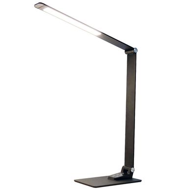 Lmpara LED Negra de escritorio con puerto USB