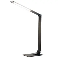 TORRE - Lámpara LED Negra de escritorio con puerto USB