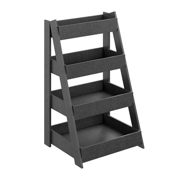BE DESIGN Estante MDF 4 Nivel(es) 59x100.2x52 cm Grafito