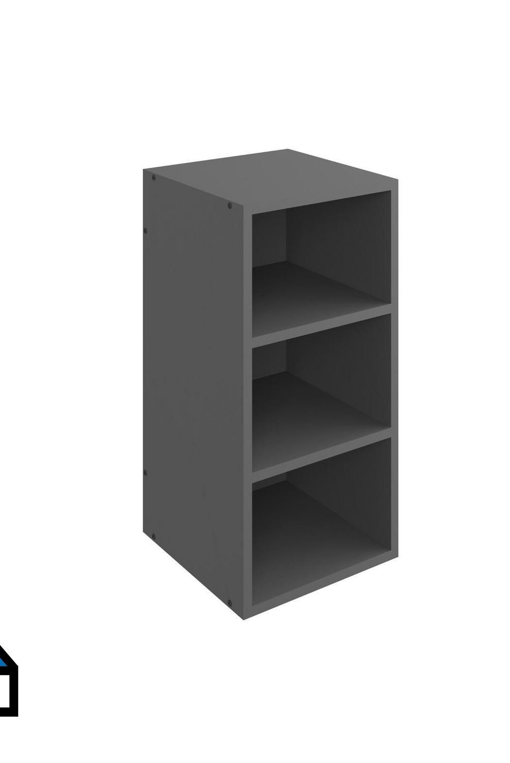 BE DESIGN - Repisa MDF 3 Nivel(es) 29.5x59.5x29.5 cm Grafito