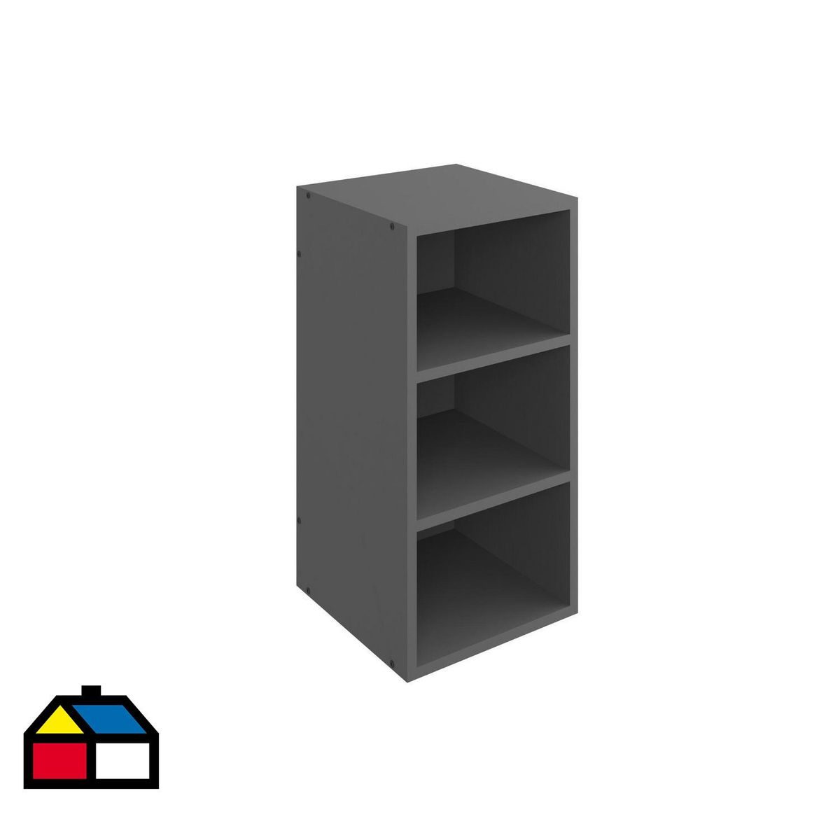 BE DESIGN - Repisa MDF 3 Nivel(es) 29.5x59.5x29.5 cm Grafito