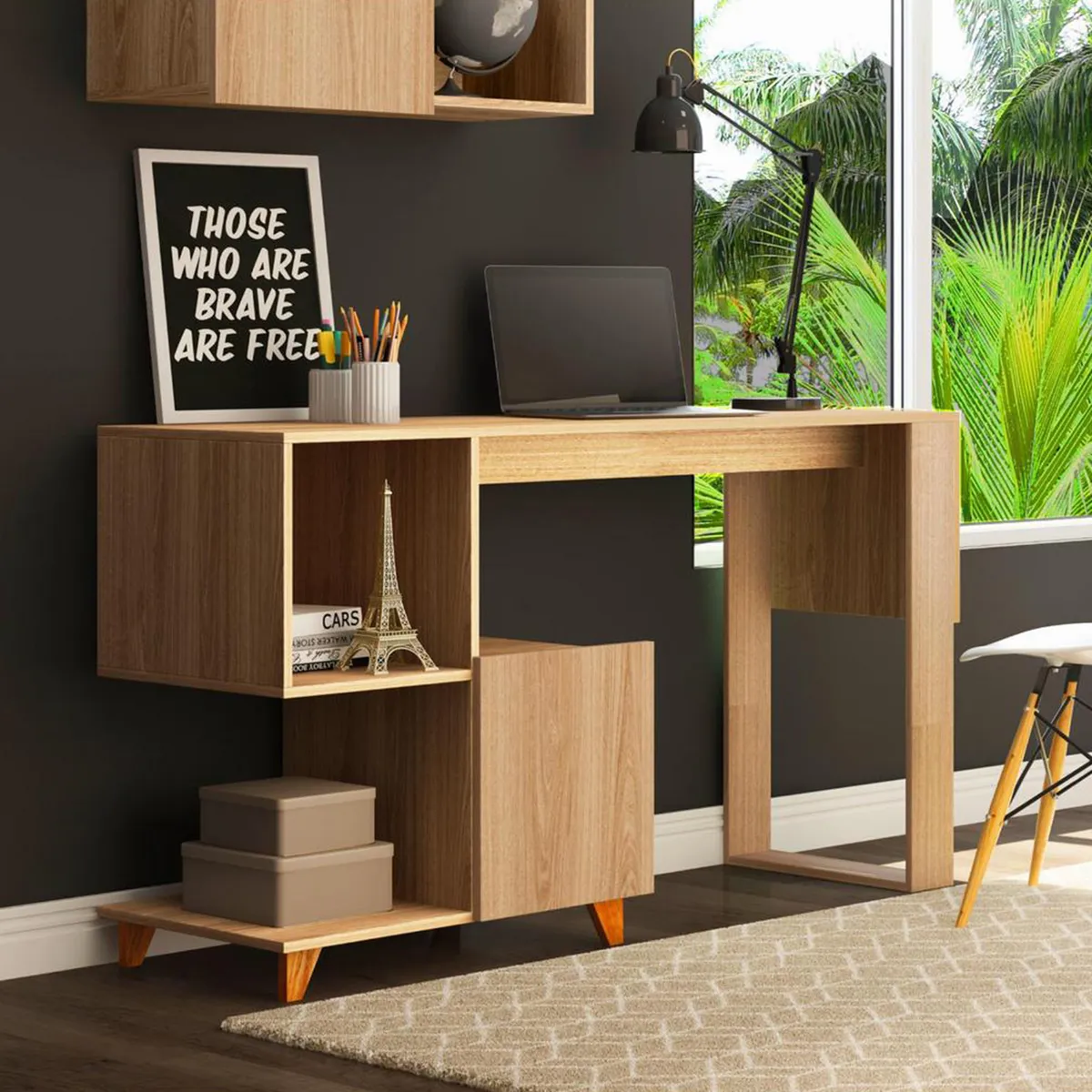 BE DESIGN - Escritorio 4 espacios nature 1007 Aurora