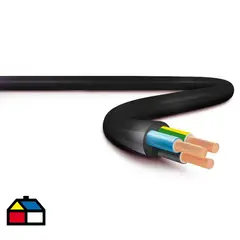 DRL - Cordón eléctrico flexible 3x1.50 mm 20 mt HO5VV-F negro