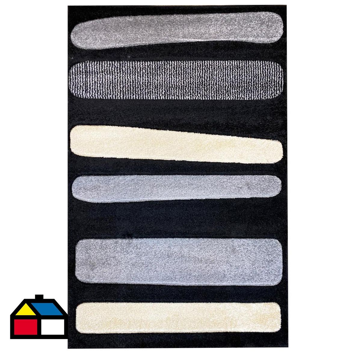 DIB - Alfombra Hawaii 133x190 cm 2095 gris/negro