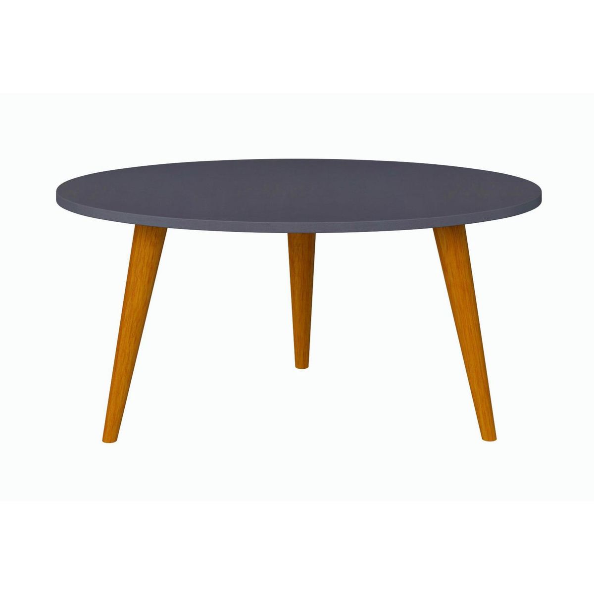 BE DESIGN - Mesa centro oval Retro grafito 1007