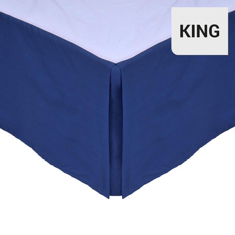 MASHINI - Faldón 144 Hilos King Azul