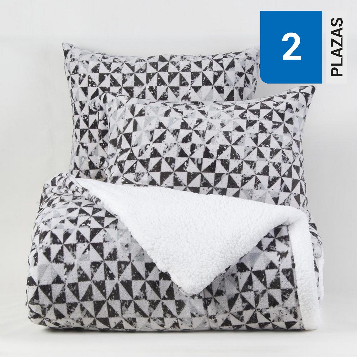 MASHINI - Plumón 2 plazas Coral Print Sherpa Multicolor 