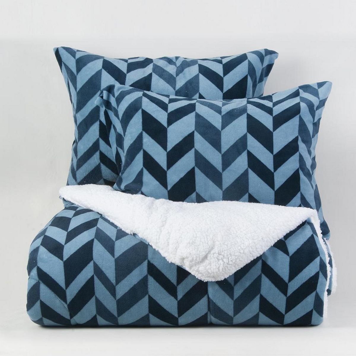 MASHINI - Plumón 2 plazas Coral Print Sherpa Multicolor 