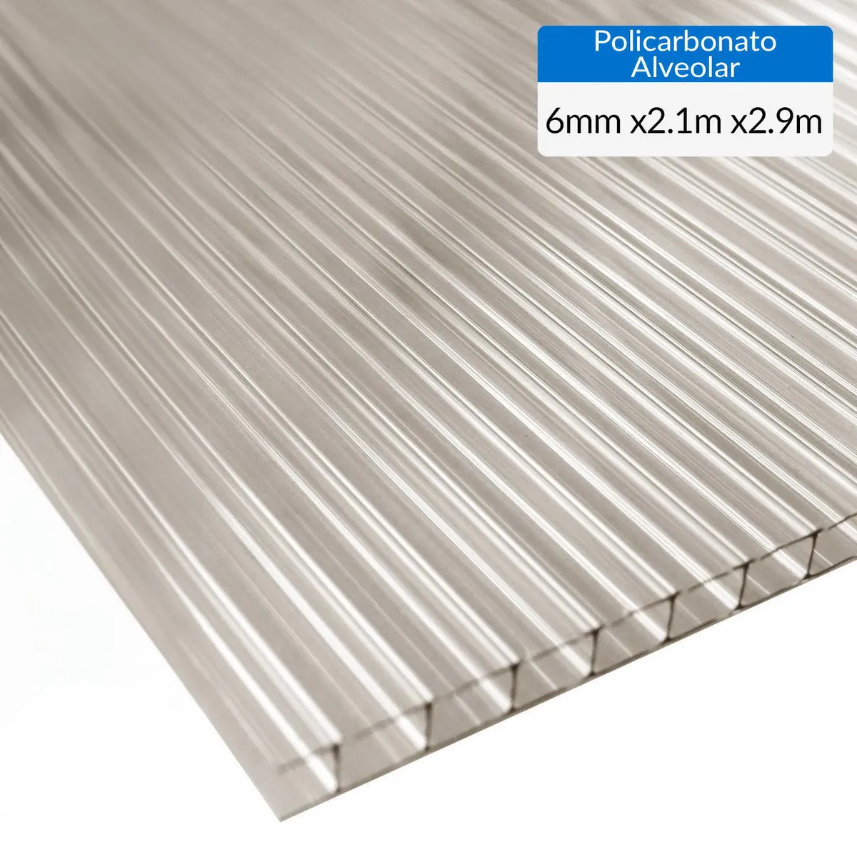 DVP - Plancha Policarbonato Alveolar 0.6 cm 210x290 cm Bronce